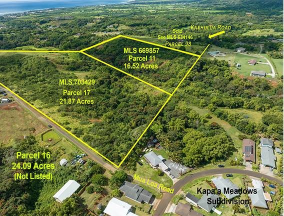 21.87 acres zoned agricultural. Qualifies for (at least) 5 - Beach Acreage for sale in Kapaa, Hawaii on Beachhouse.com