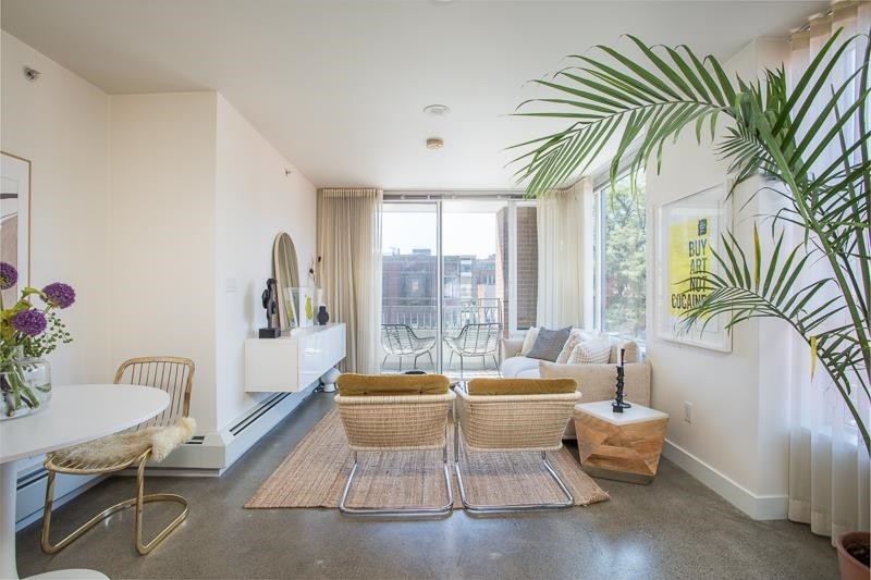 This dreamy space feels like a loft with polished concrete - Beach Condo for sale in Vancouver,  on Beachhouse.com