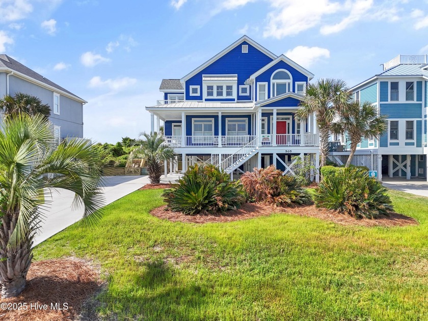 This stunning oceanfront home is ideally located in the highly - Beach Home for sale in Caswell Beach, North Carolina on Beachhouse.com