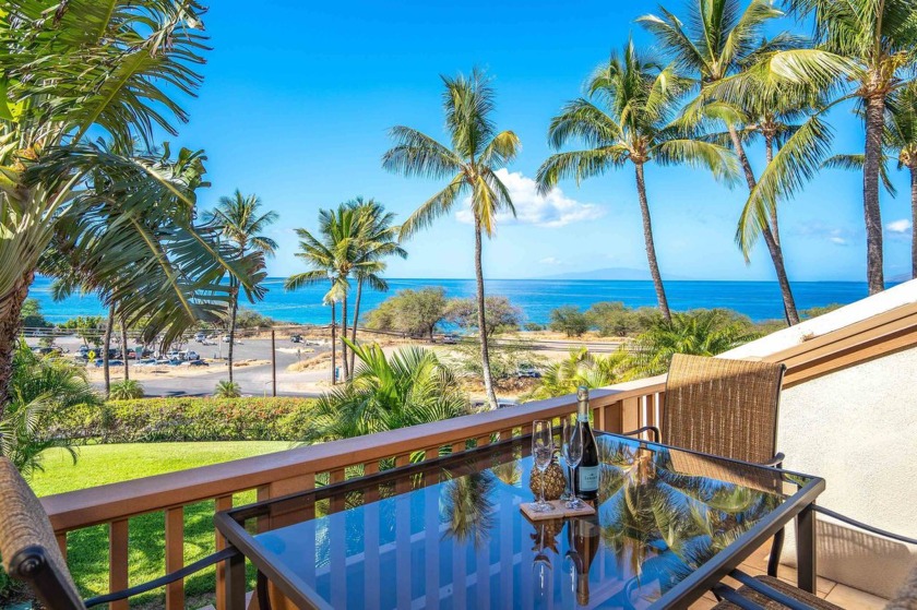 Spectacular ocean view from this very private lanai on the front - Beach Condo for sale in Kihei, Hawaii on Beachhouse.com