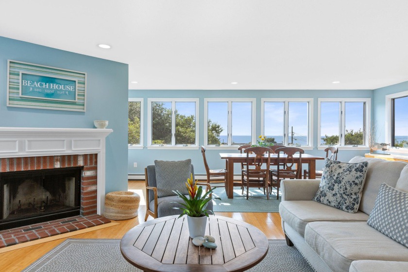 Expansive Cape Cod Bay and sunset views from the deck, living - Beach Home for sale in Eastham, Massachusetts on Beachhouse.com