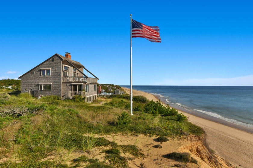 Perched on an elevated bluff with panoramic views of the - Beach Home for sale in Wellfleet, Massachusetts on Beachhouse.com