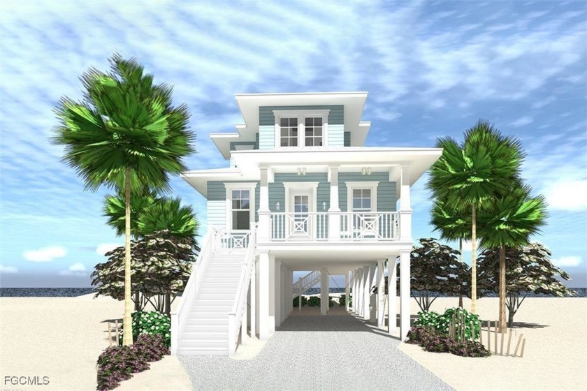 This is a vacant lot ready to build. The image of the home is a - Beach Lot for sale in Fort Myers Beach, Florida on Beachhouse.com