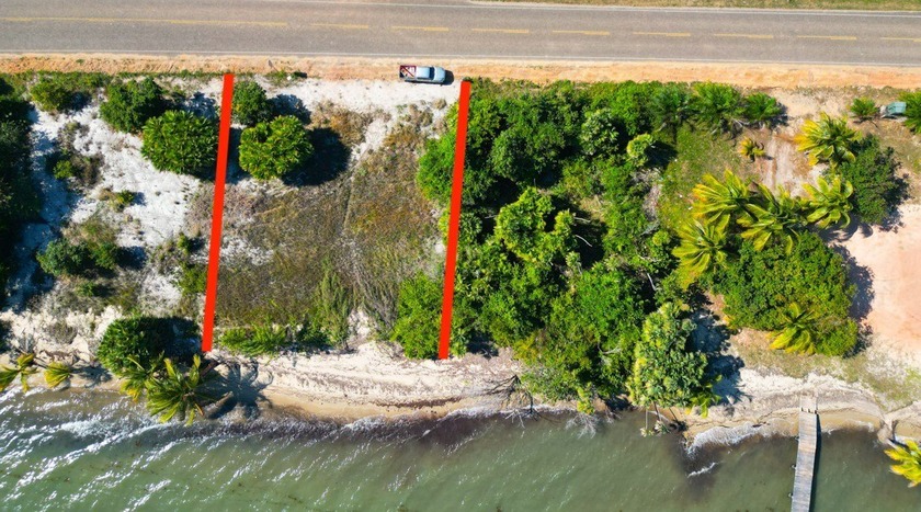 This stunning beachfront parcel features stunning views of the - Beach Lot for sale in Placencia,  on Beachhouse.com