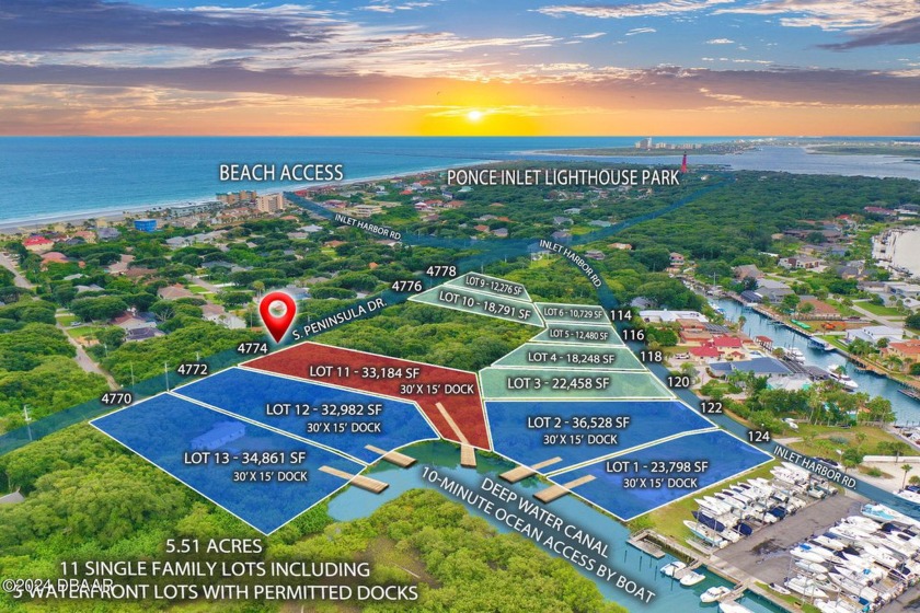 Do not miss this rare opportunity to purchase your spectacular - Beach Lot for sale in Ponce Inlet, Florida on Beachhouse.com