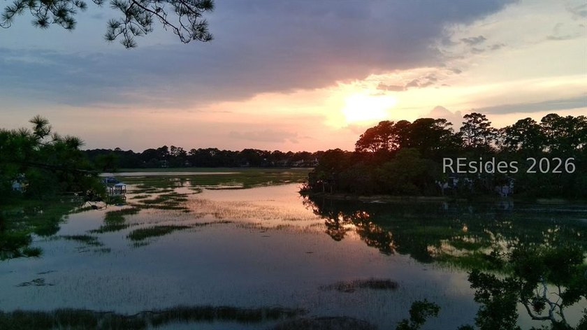 Imagine being able to enjoy these sunsets and beautiful marsh - Beach Home for sale in Hilton Head Island, South Carolina on Beachhouse.com