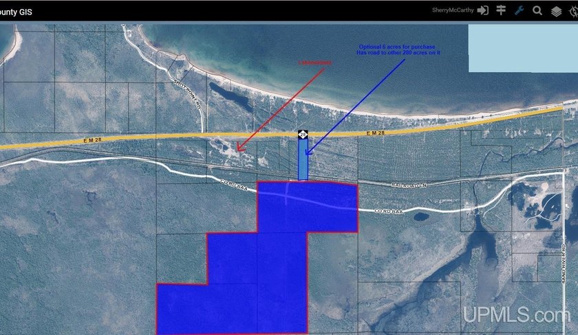 Exceptional opportunity to own approximately 280 acres of vacant - Beach Acreage for sale in Marquette, Michigan on Beachhouse.com