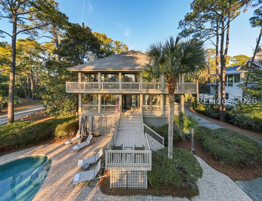 This exceptional second-row ocean home in Sea Pines delivers a - Beach Home for sale in Hilton Head Island, South Carolina on Beachhouse.com
