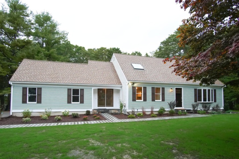 Meticulous Contemporary Cape perfectly sited on lush - Beach Home for sale in Mashpee, Massachusetts on Beachhouse.com