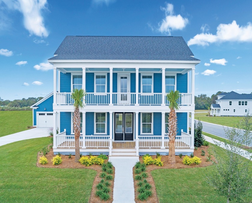 This Rowan's impressive double front porch covered entry and - Beach Home for sale in Charleston, South Carolina on Beachhouse.com