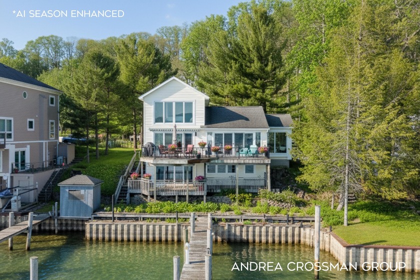 Exceptional Kalamazoo River waterfront home featuring a fully - Beach Home for sale in Saugatuck, Michigan on Beachhouse.com