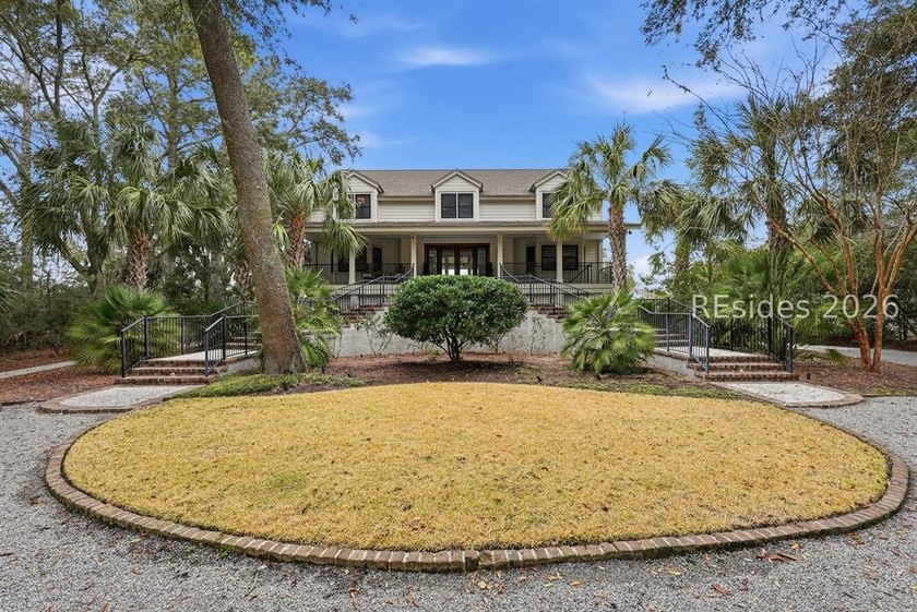 This gorgeous home is uniquely situated on nearly an acre - Beach Home for sale in Hilton Head Island, South Carolina on Beachhouse.com