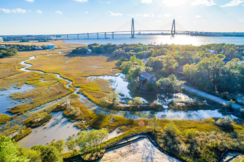 Front row of Marsh with gorgeous views of the Ravenel Bridge - Beach Lot for sale in Mount Pleasant, South Carolina on Beachhouse.com
