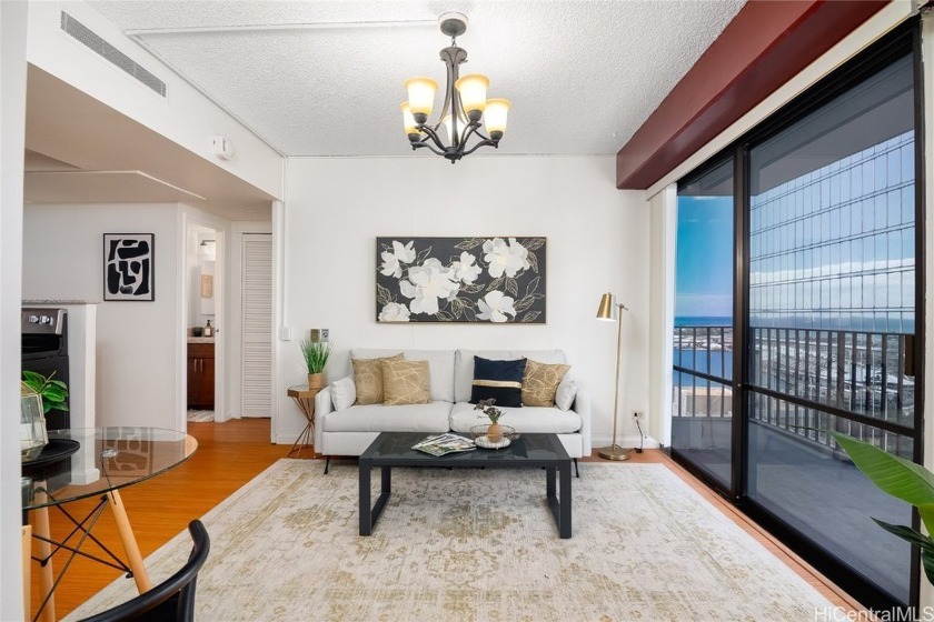 Perched on the 22nd floor of Harbor Square, this 2-bed, 2 bath - Beach Condo for sale in Honolulu, Hawaii on Beachhouse.com