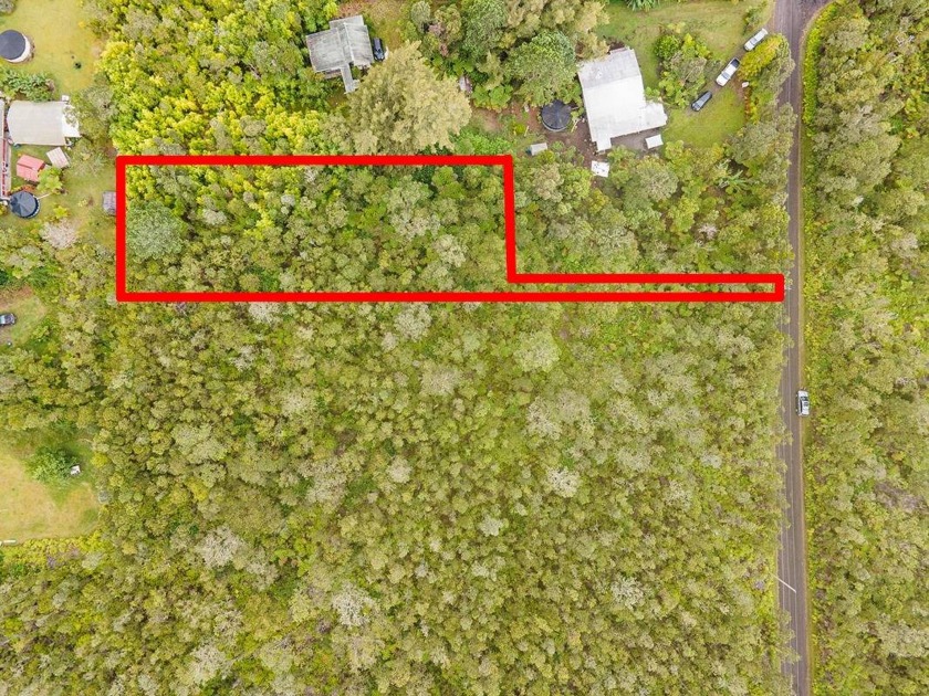 Build your dream home on this wooded large back flag lot with - Beach Lot for sale in Volcano, Hawaii on Beachhouse.com