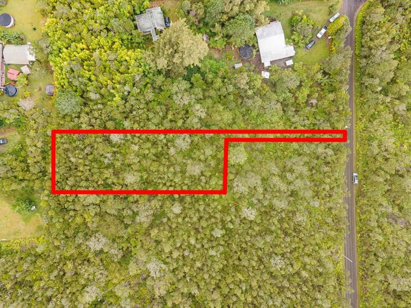 Build your dream home on this wooded large back flag lot with - Beach Lot for sale in Volcano, Hawaii on Beachhouse.com