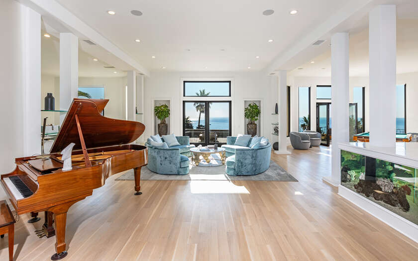 Situated on 4.35 acres in Malibus Encinal Bluffs, this gated - Beach Home for sale in Malibu, California on Beachhouse.com