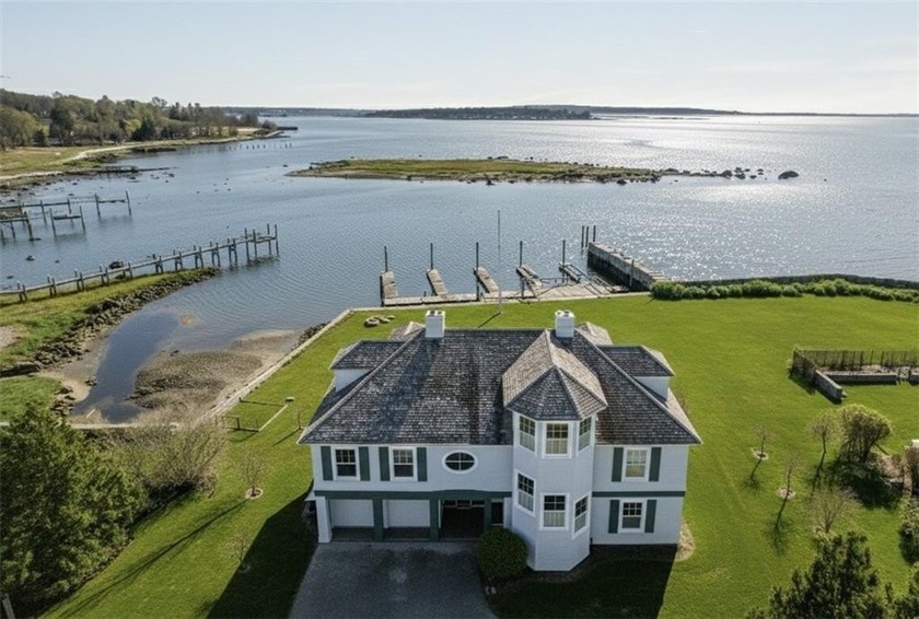 Enjoy front-row sunsets from this exceptional southwest-facing - Beach Home for sale in Bristol, Rhode Island on Beachhouse.com