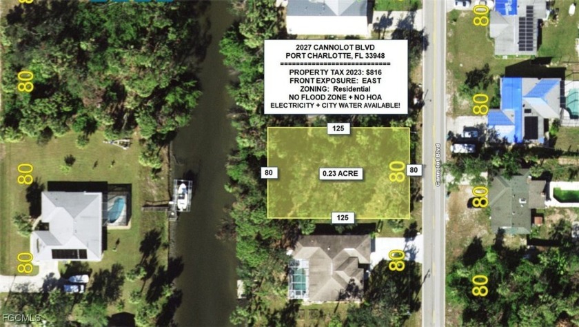 Beautiful GULF ACCESS waterfront lot located in a quiet and - Beach Lot for sale in Port Charlotte, Florida on Beachhouse.com