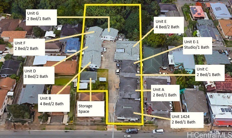 -Multiple Single Level Wooden Houses on LARGE LOT -Mix of 2, 3 - Beach Lot for sale in Honolulu, Hawaii on Beachhouse.com