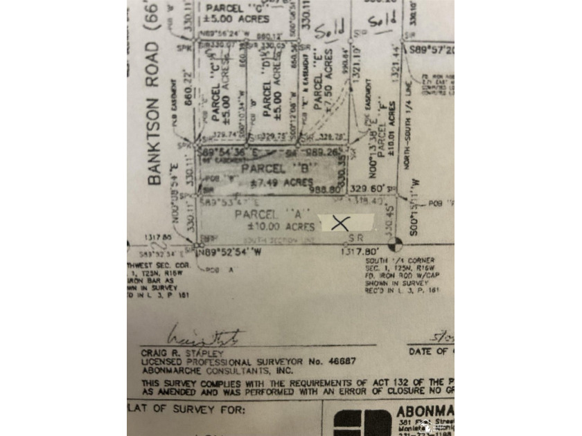 Ideal 10 acre setting for your dream home! Located minutes from - Beach Acreage for sale in Frankfort, Michigan on Beachhouse.com