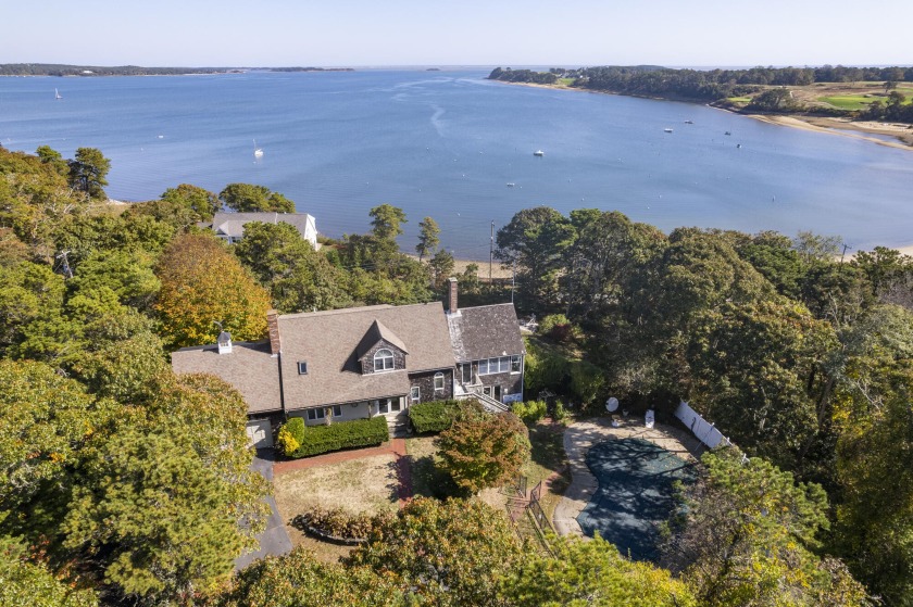 With commanding views of Pleasant Bay, this Cape Style residence - Beach Home for sale in Harwich, Massachusetts on Beachhouse.com