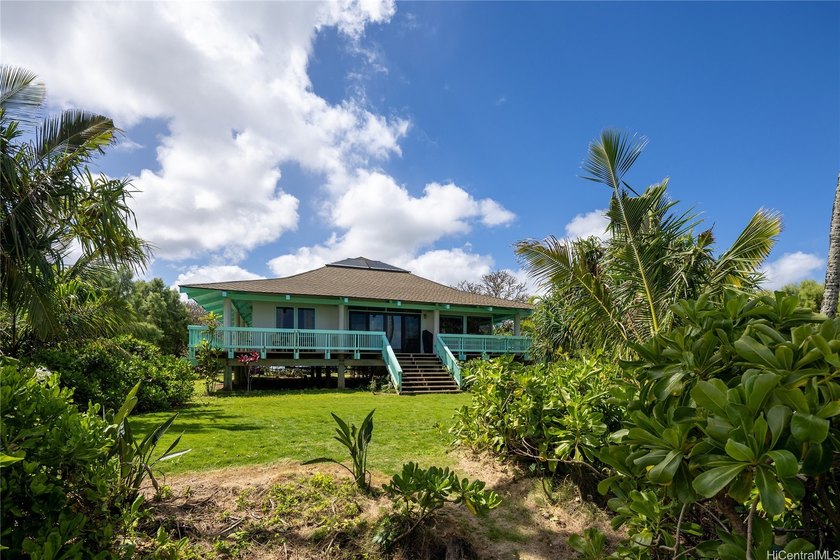 On more than an acre sits a sturdy beach house overlooking - Beach Home for sale in Waialua, Hawaii on Beachhouse.com