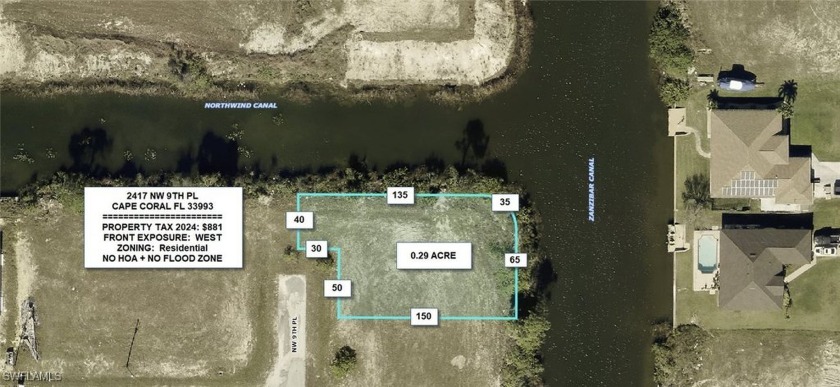 Large canal corner lot in the very fast growing city of Cape - Beach Lot for sale in Cape Coral, Florida on Beachhouse.com