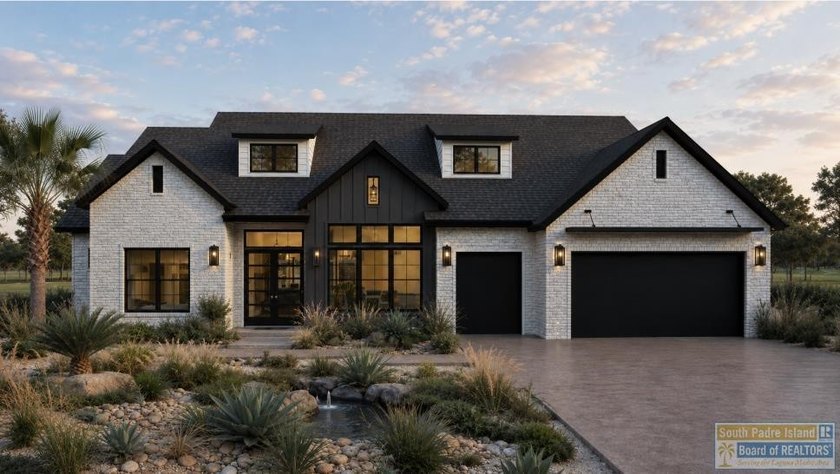 Contemporary and light-filled, The Byron floorplan features - Beach Home for sale in Laguna Vista, Texas on Beachhouse.com