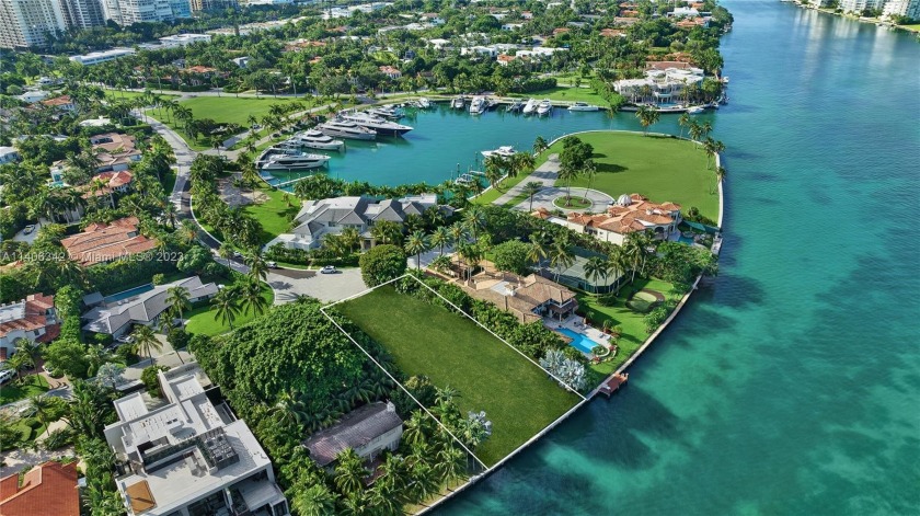 Imagine your dream home on this trophy bayfront lot with 100-FT - Beach Lot for sale in Bal Harbour, Florida on Beachhouse.com