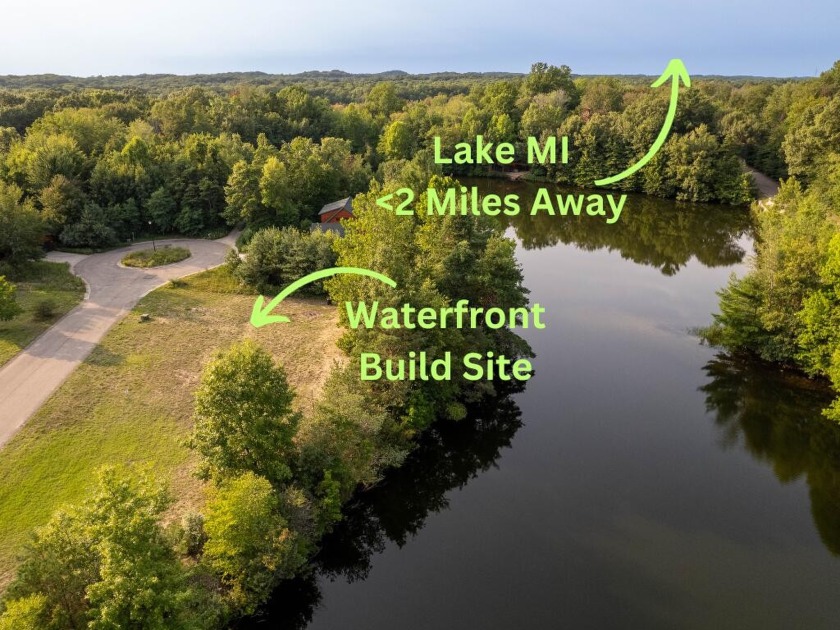 Build your dream WATERFRONT log home just 2 miles to Lake MI! - Beach Lot for sale in Coloma, Michigan on Beachhouse.com