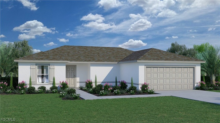 The SAGO floor plan has three bedrooms, two full bathrooms, a - Beach Home for sale in Lehigh Acres, Florida on Beachhouse.com