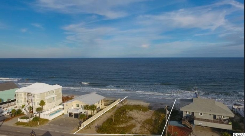 A Direct large oceanfront lot.  According to OCRM/DEHL the - Beach Lot for sale in Garden City Beach, South Carolina on Beachhouse.com