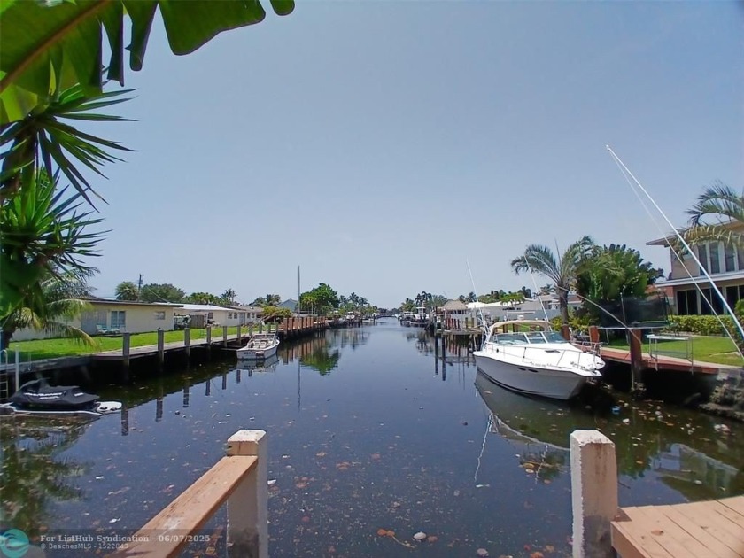 OCEAN ACCESS and LONG VIEW of Canal from this Amazing Home! - Beach Home for sale in Pompano Beach, Florida on Beachhouse.com