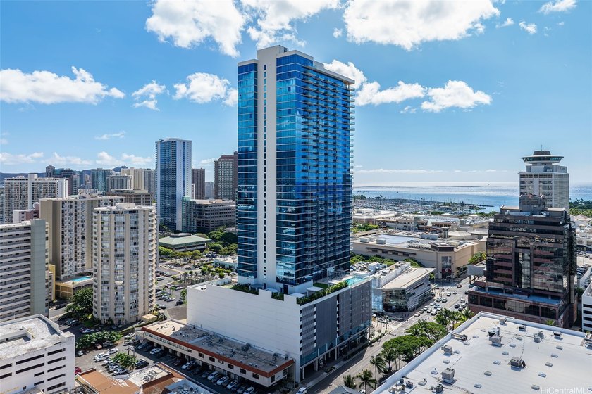 Enjoy stunning city skyline and ocean views from this modern - Beach Condo for sale in Honolulu, Hawaii on Beachhouse.com
