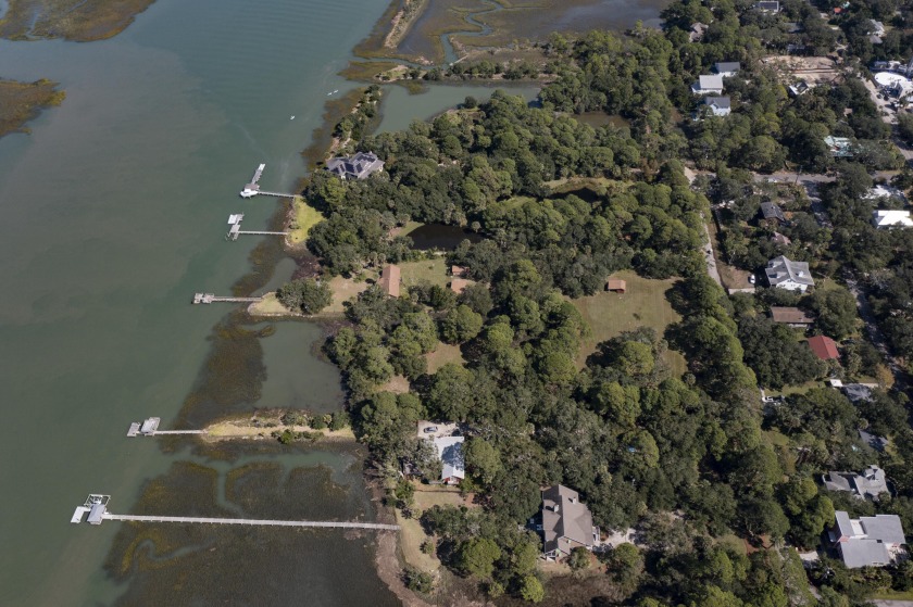 This is a VERY RARE deep water, river front property on Folly - Beach Lot for sale in Folly Beach, South Carolina on Beachhouse.com