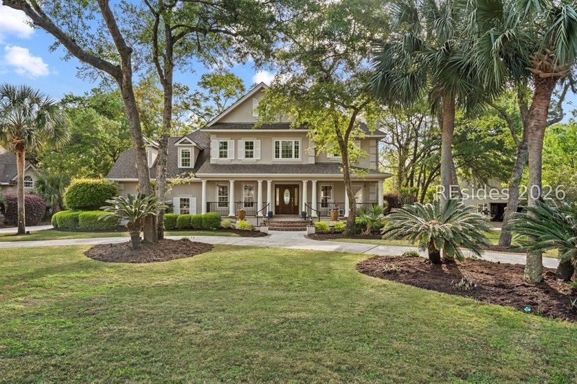Set on a large, beautifully landscaped lot with a unique - Beach Home for sale in Hilton Head Island, South Carolina on Beachhouse.com
