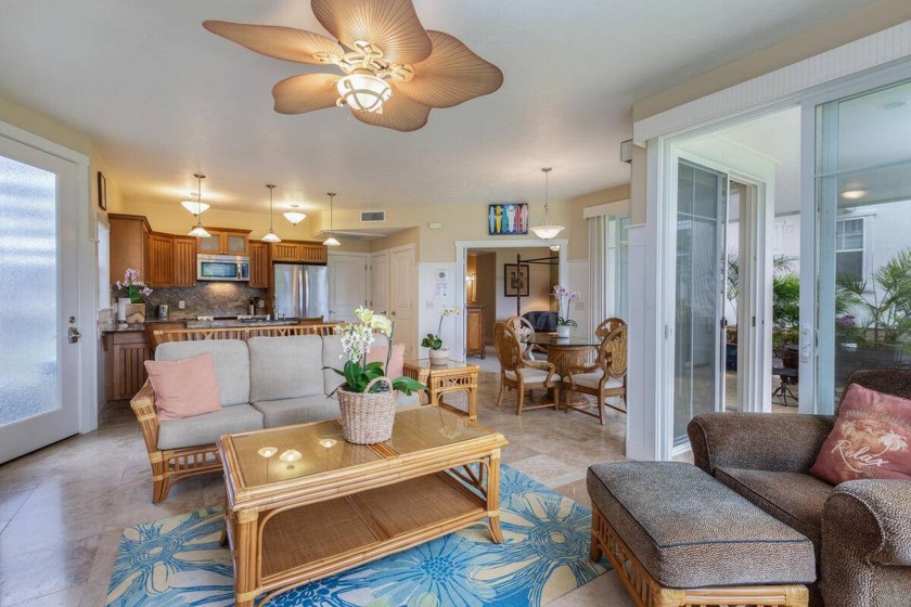 This highly upgraded 2 Bedroom / 2 Bath ground level Plantation - Beach Condo for sale in Princeville, Hawaii on Beachhouse.com