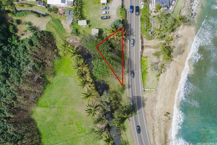 54-210 Kamehameha Hwy is a 3,337 square foot triangular lot - Beach Lot for sale in Hauula, Hawaii on Beachhouse.com