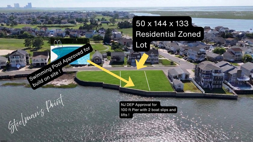 Ready to build your dream home on the water ? Steelman's Point - Beach Lot for sale in Brigantine, New Jersey on Beachhouse.com