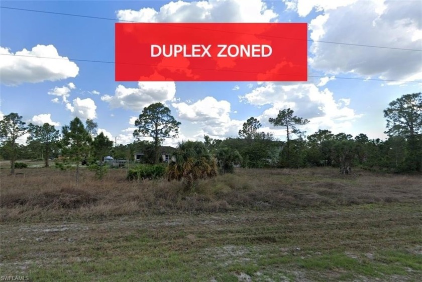 **DUPLEX ZONED LOT** This desirable, almost CLEARED OFF, duplex - Beach Lot for sale in Lehigh Acres, Florida on Beachhouse.com