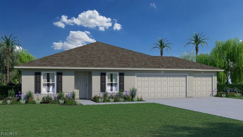 The SYLVESTER floor plan has four bedrooms, two full bathrooms - Beach Home for sale in Lehigh Acres, Florida on Beachhouse.com