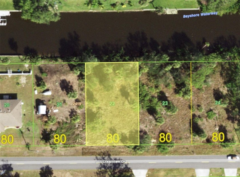 Discover an incredible opportunity to own a buildable saltwater - Beach Lot for sale in Port Charlotte, Florida on Beachhouse.com