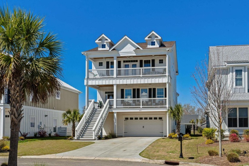 This custom-built raised beach home in the gated community of - Beach Home for sale in Myrtle Beach, South Carolina on Beachhouse.com