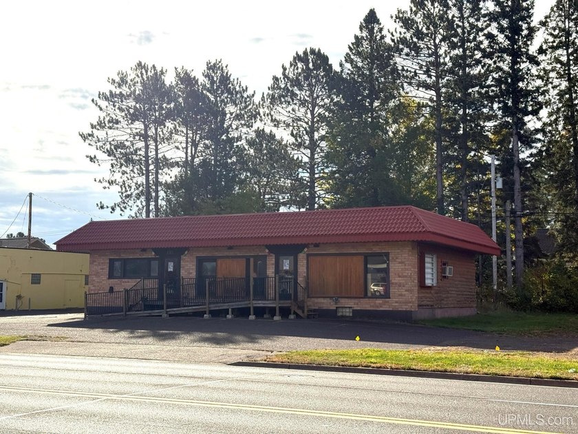 This 2700 sq ft commercial building, situated right on US 2 in - Beach Commercial for sale in Ironwood, Michigan on Beachhouse.com
