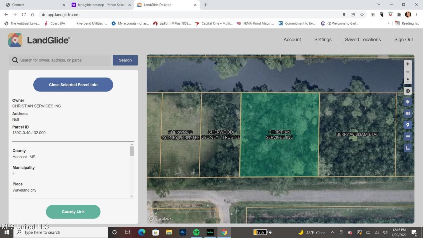 This uncut lot is the perfect spot for your new water  home or - Beach Lot for sale in Waveland, Mississippi on Beachhouse.com