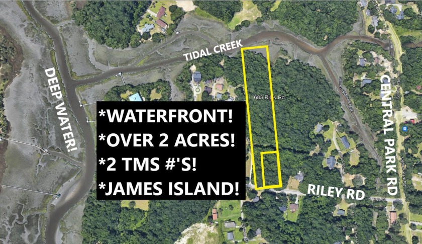 **WATERFRONT!! OVER 2 ACRES!! *** 2 TMS#'S!!  ***ATTENTION - Beach Lot for sale in Charleston, South Carolina on Beachhouse.com
