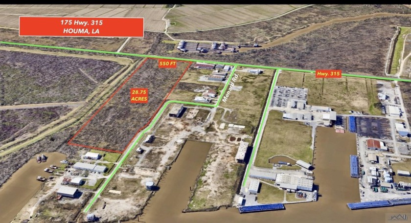 28.75 ACRES - Undeveloped land site with 550 ft. frontage on - Beach Acreage for sale in Houma, Louisiana on Beachhouse.com