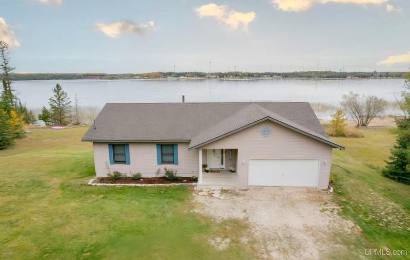 A Rare Find ... A Waterfront Home on over 6 acres with 392' of - Beach Home for sale in Garden, Michigan on Beachhouse.com