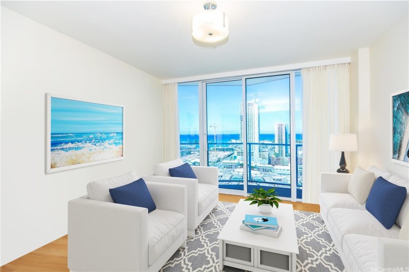 Don't miss out!!! Enjoy Modern living at Symphony. Ocean views - Beach Condo for sale in Honolulu, Hawaii on Beachhouse.com